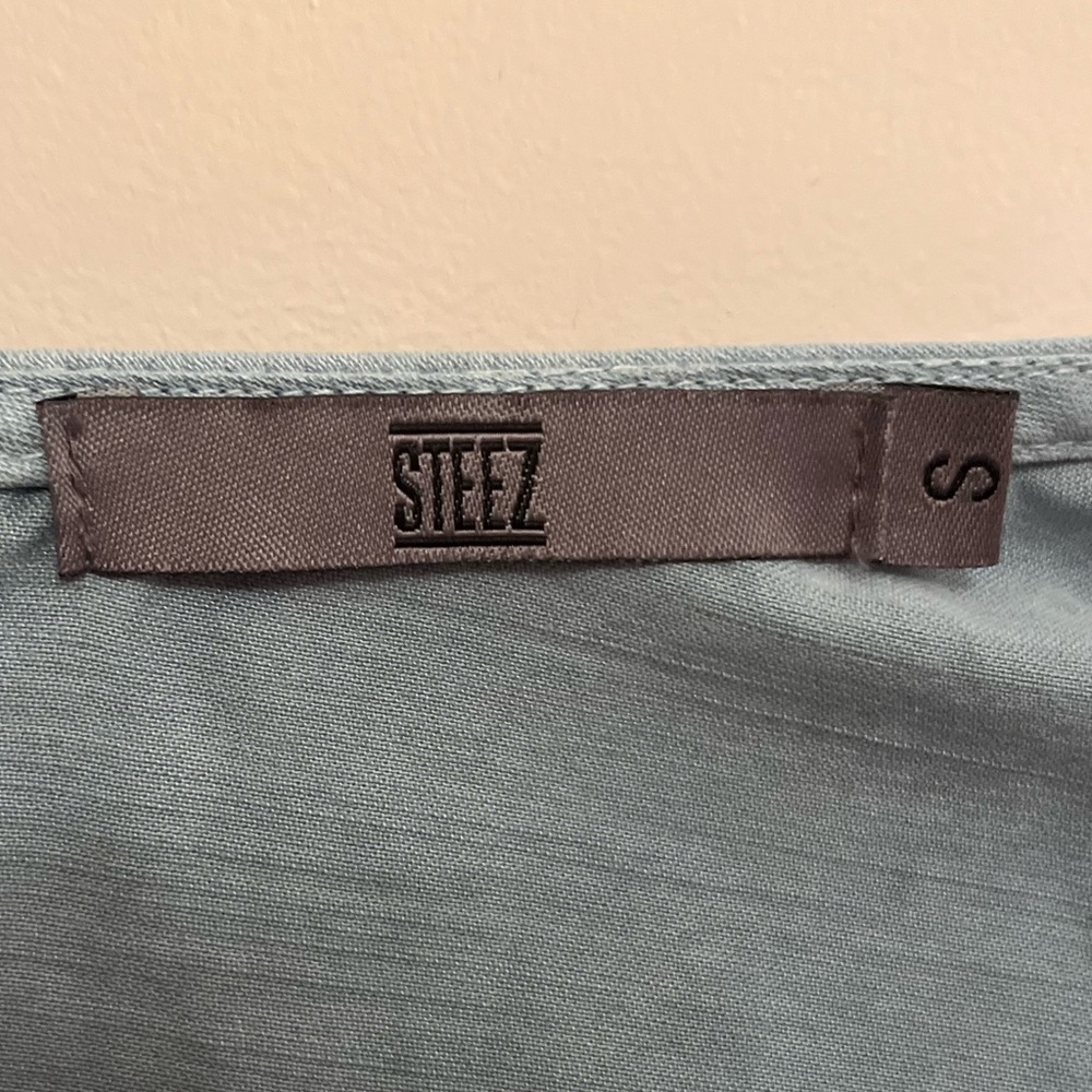 Steez Blue Chambray Sleeveless Dress Size Small